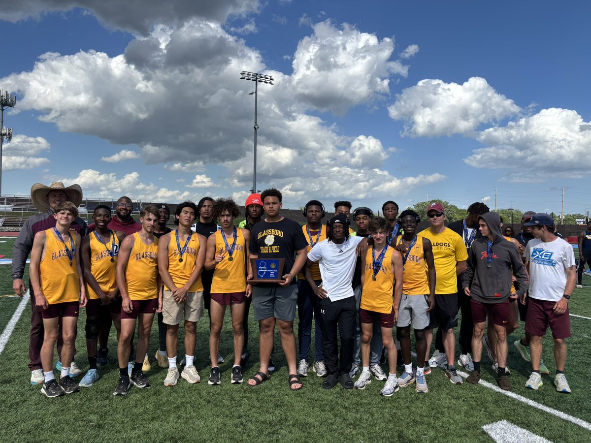 Glassboro High Football (@glassborohighfb) on Twitter photo Congrats Glassboro High Track and Field on winning the 2025 Sectional Championship #GoDawgs <a href="/Glassboro_AD/">Glassboro Athletics</a> Congrats Glassboro High Track and Field on winning the 2025 Sectional Championship #GoDawgs <a href="/Glassboro_AD/">Glassboro Athletics</a>