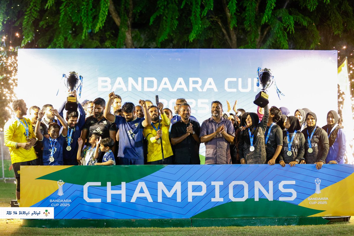 MoYSF_mv's tweet photo. Minister Abdulla Rafiu attended the finals and closing ceremony of Bandaara Cup 2025. https://t.co/LSyM0rBEwd