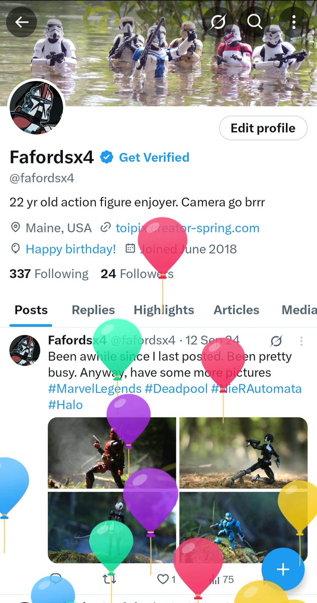 fafordsx4's tweet photo. Gonna try and be better about not neglecting this account. It is my Birthday tho, so what better time to post again.
#birthday #toyphotography https://t.co/r2Akn70d6t