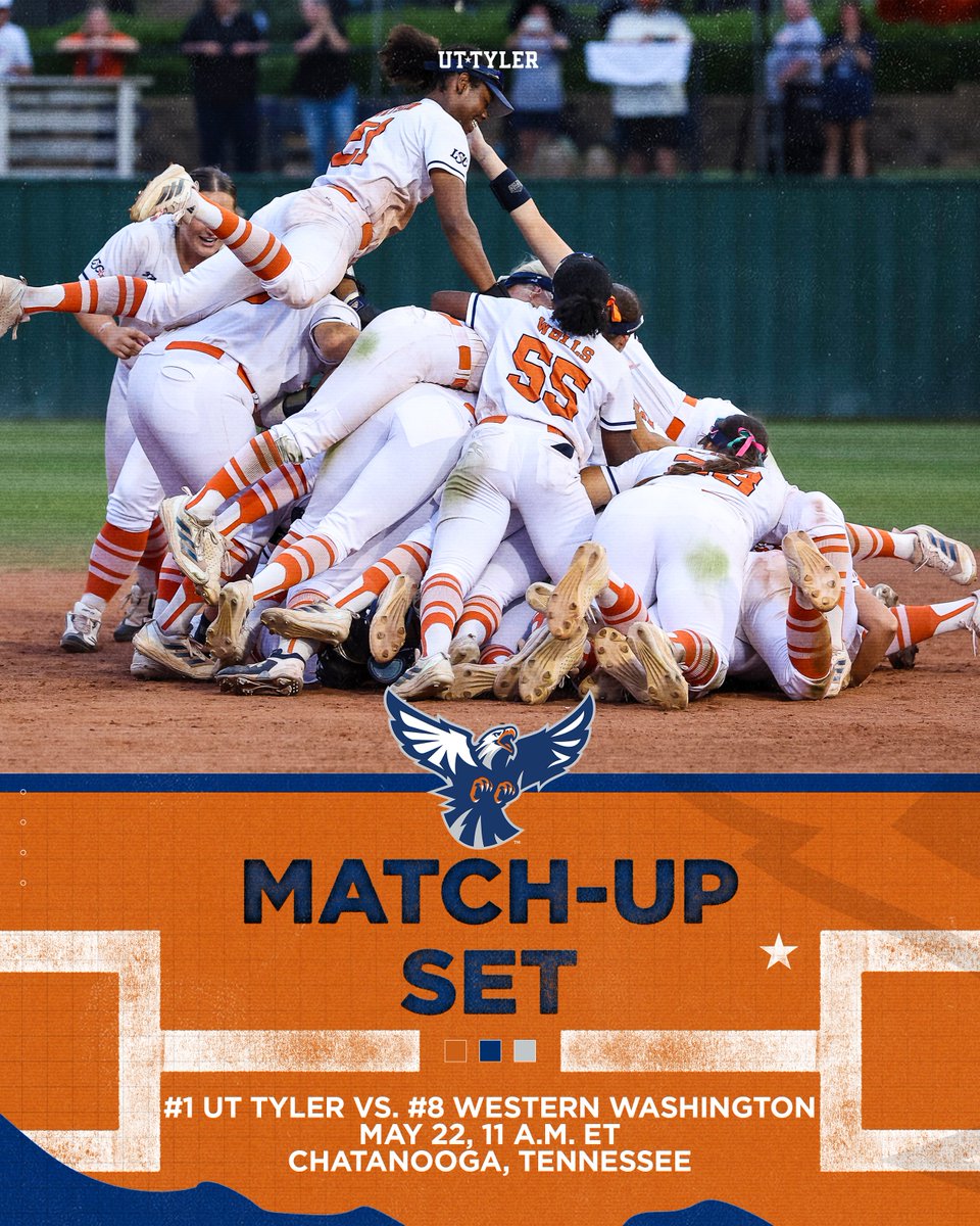 UT Tyler Patriots (@uttylerpatriots) on Twitter photo SB | <a href="/Patriot_sb/">Patriot Softball</a> has earned the #1 seed at the NCAA Division II World Series and will square off with #8 seed Western Washington at 11 a.m. eastern time on May 22nd.
tinyurl.com/mr2wst5b
#SwoopSwoop SB | <a href="/Patriot_sb/">Patriot Softball</a> has earned the #1 seed at the NCAA Division II World Series and will square off with #8 seed Western Washington at 11 a.m. eastern time on May 22nd.
tinyurl.com/mr2wst5b
#SwoopSwoop