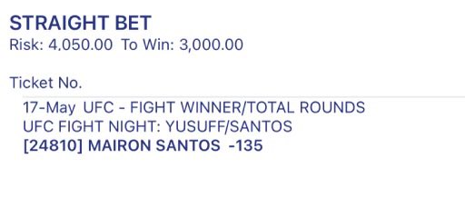 DagestanPapi's tweet image. #UFCVegas106
Mairon Santos 🇧🇷 (-135) 1.35u
GL Everyone! 🚀