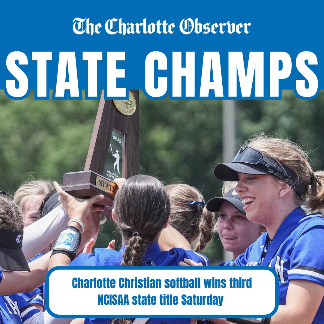 Here's how Charlotte Christian won the third NCISAA state softball championship in school history Saturday

charlotteobserver.com/sports/high-sc…