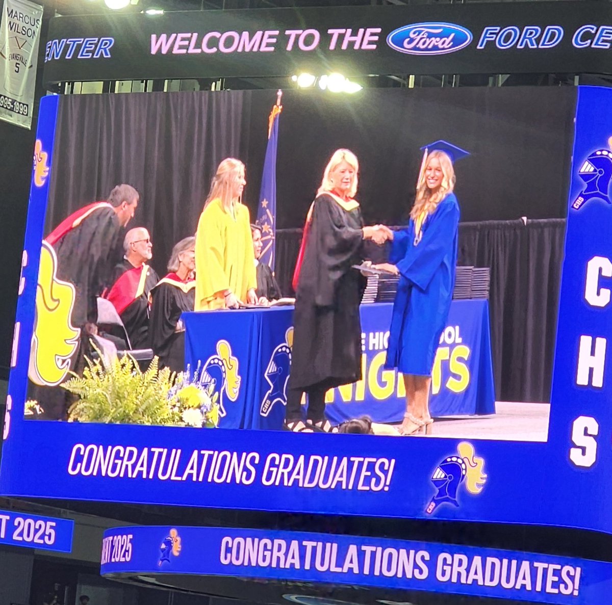 Castle_G_Soccer's tweet photo. We are so proud to send off our seniors at the Ford Center! We will miss you all, but we know you are on to bigger and better things. Congratulations graduates. https://t.co/zZBhfHROUa
