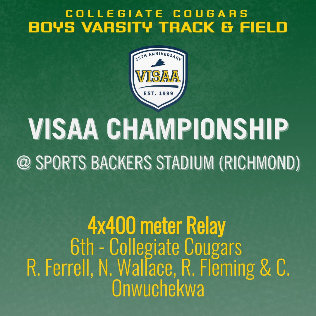 Collegiate School Athletics (@cougarsrva) on Twitter photo 