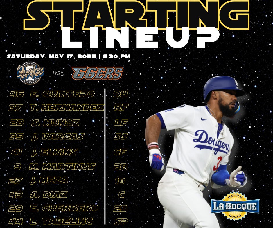 Tonight's Starting Lineup!