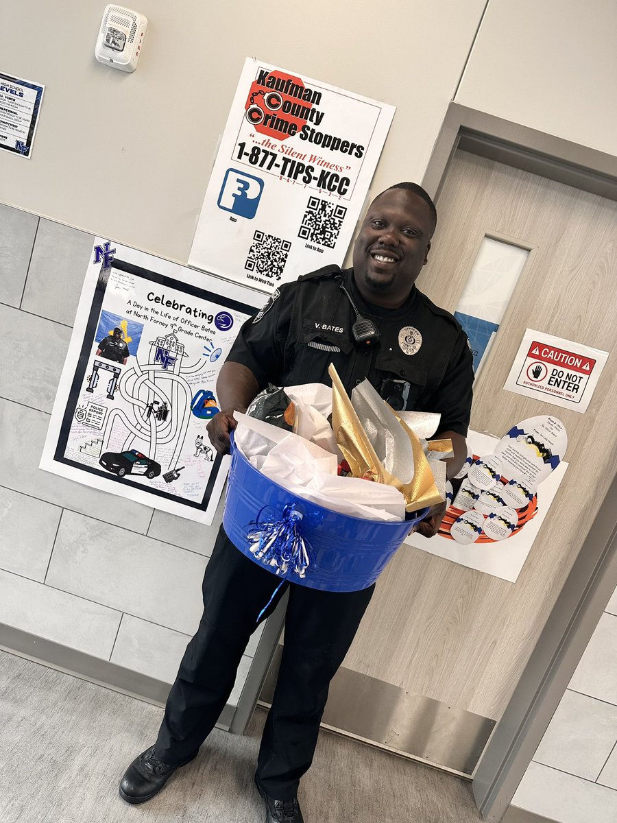 North Forney HS (@nfhs_truenorth) on Twitter photo Happy National Law Enforcement Week! We’re grateful for Officer Bates and the positive presence he brings to our 9th grade campus every day. Thank you for keeping our school safe and supporting our students with kindness and care! <a href="/DrPattonNFHS/">Dr. Djara Patton</a> <a href="/MrJMMood/">Jason Mood</a> Happy National Law Enforcement Week! We’re grateful for Officer Bates and the positive presence he brings to our 9th grade campus every day. Thank you for keeping our school safe and supporting our students with kindness and care! <a href="/DrPattonNFHS/">Dr. Djara Patton</a> <a href="/MrJMMood/">Jason Mood</a>