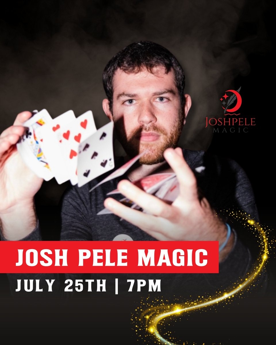 Mark your calendars! 🗓️ Internationally renowned magician &amp; mentalist Josh Pele is bringing the magic to Xfinity Live! on Friday, July 25th inside Victory Beer Hall. You won’t want to miss this! ✨🪄 Tickets available at bit.ly/4j6feio!
