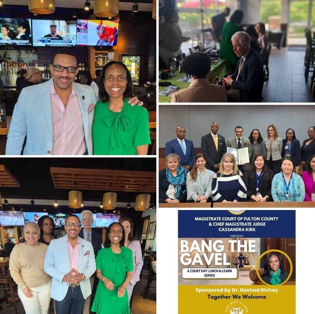 We need good leaders in our judiciary more than ever! Proud to stand with and support Chief Judge Cassandra Kirk, Magistrate Court of Fulton County as she kicks off her reelection campaign! 

Yearly, I sponsor the Court's youth mentorship program, Bang The Gavel, which allows