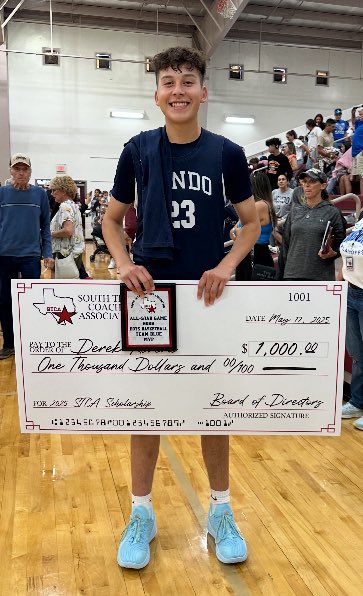 Congratulations to our very own Derek Rivera for being named the MVP for the 2025 South Texas Coaches Association Basketball All Star Game!!!