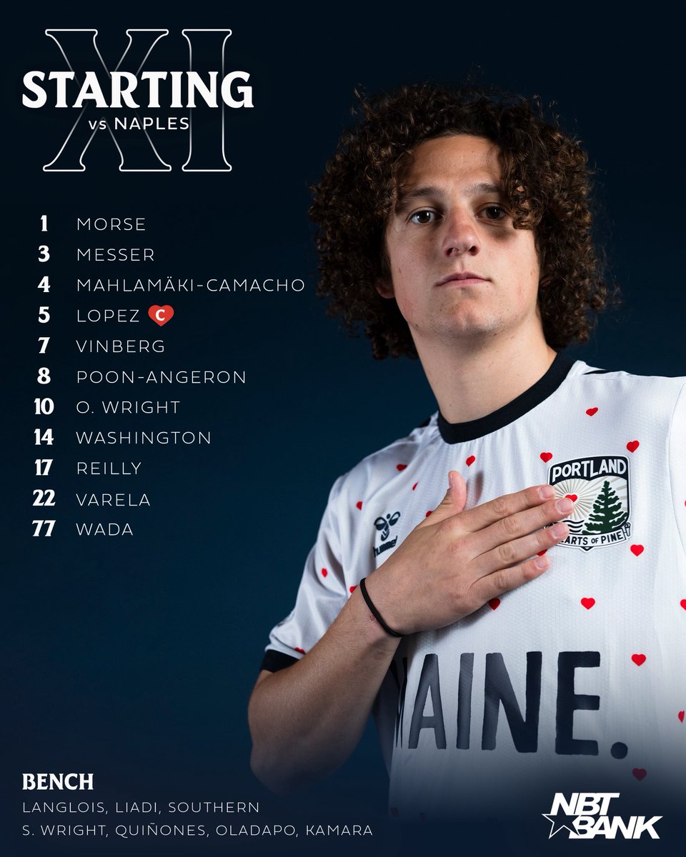 Tonight’s team to face Naples 🫡