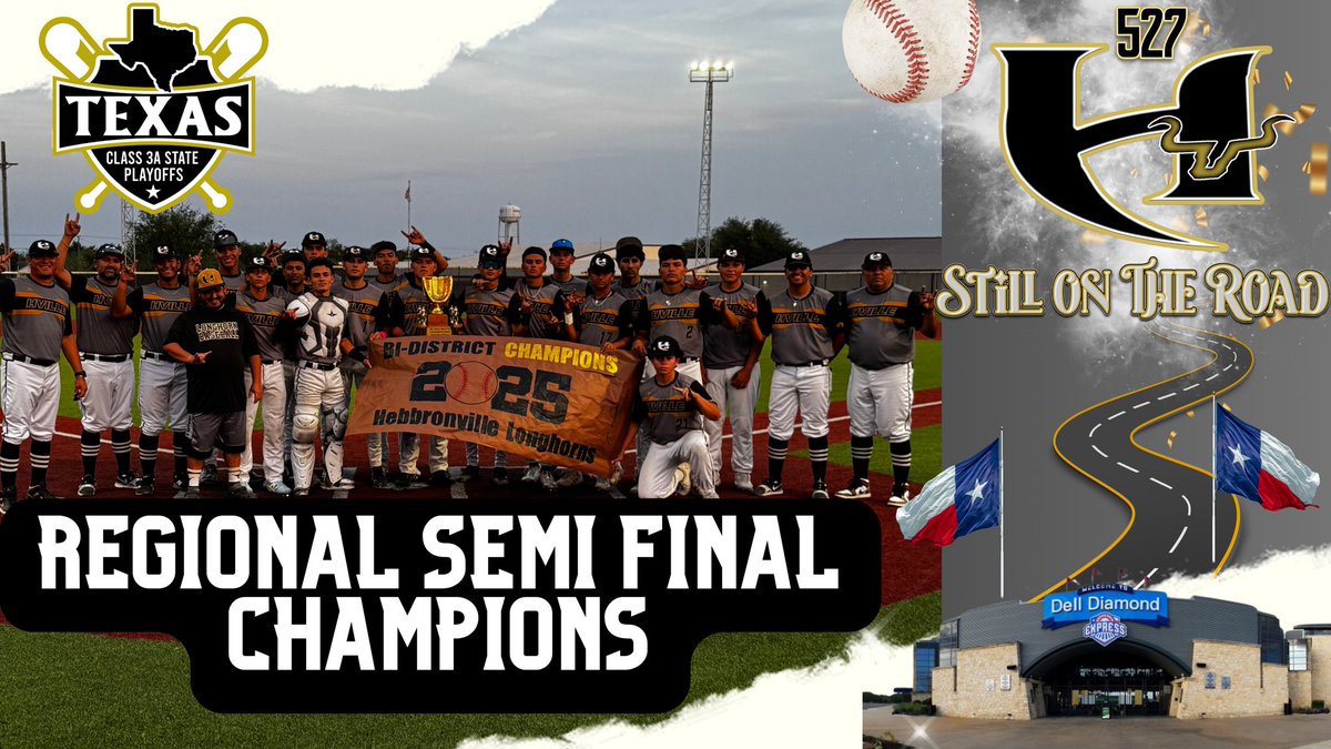 HVILLE LONGHORN BASEBALL (@_hvillebaseball) on Twitter photo Regional Semi-Final Champions
<a href="/SouthTexasHigh1/">South Texas High School Baseball</a> <a href="/TxBaseballRpt/">The Texas Baseball Report</a> <a href="/TexCoastBend/">Texas Coastal Bend Sports Wire</a> <a href="/ChrisThomasson7/">Chris Thomasson - KIII Sports</a> <a href="/qmartinez/">Quinton Martinez</a> <a href="/LarissaLiska/">Larissa Liska</a> <a href="/3ATxHsBaseball/">3ATxHsBaseball</a> <a href="/KRIS6sports/">KRIS 6 Sports</a>
#EVERYTHINGMATTERS
#527 Regional Semi-Final Champions
<a href="/SouthTexasHigh1/">South Texas High School Baseball</a> <a href="/TxBaseballRpt/">The Texas Baseball Report</a> <a href="/TexCoastBend/">Texas Coastal Bend Sports Wire</a> <a href="/ChrisThomasson7/">Chris Thomasson - KIII Sports</a> <a href="/qmartinez/">Quinton Martinez</a> <a href="/LarissaLiska/">Larissa Liska</a> <a href="/3ATxHsBaseball/">3ATxHsBaseball</a> <a href="/KRIS6sports/">KRIS 6 Sports</a>
#EVERYTHINGMATTERS
#527