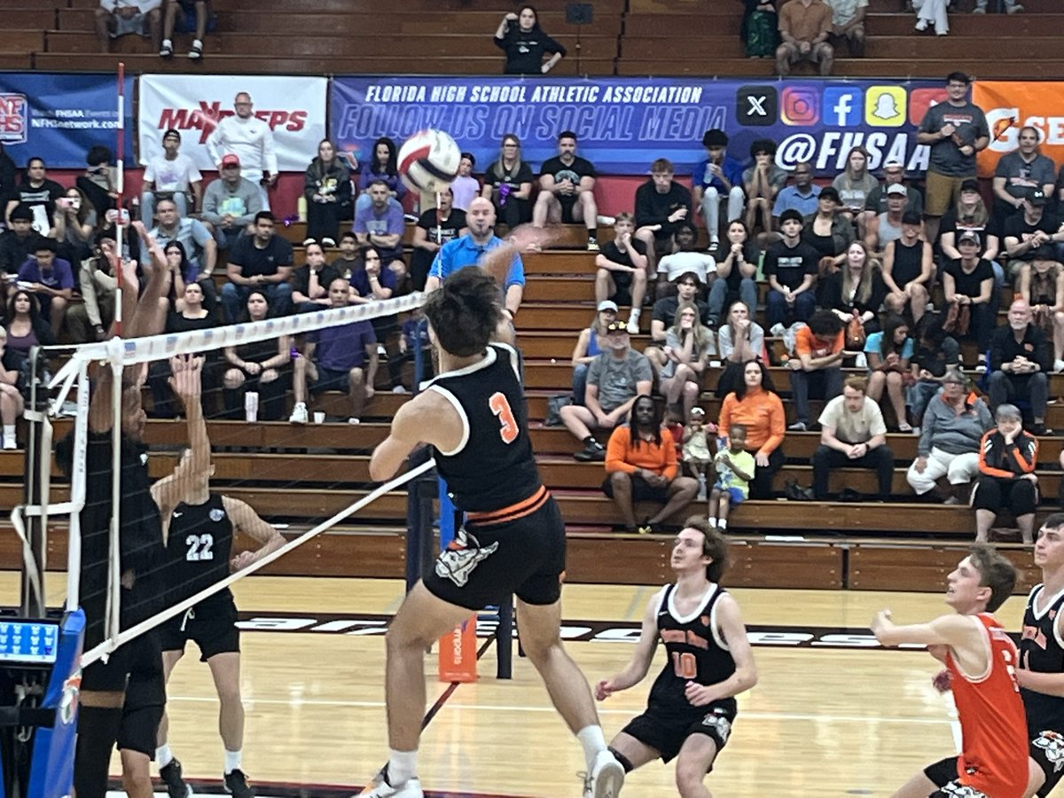 One down two more needed! Winter Park takes the first set 25-15. <a href="/OCPSnews/">ocpsnews</a> <a href="/hso_ocps/">High School Office</a>