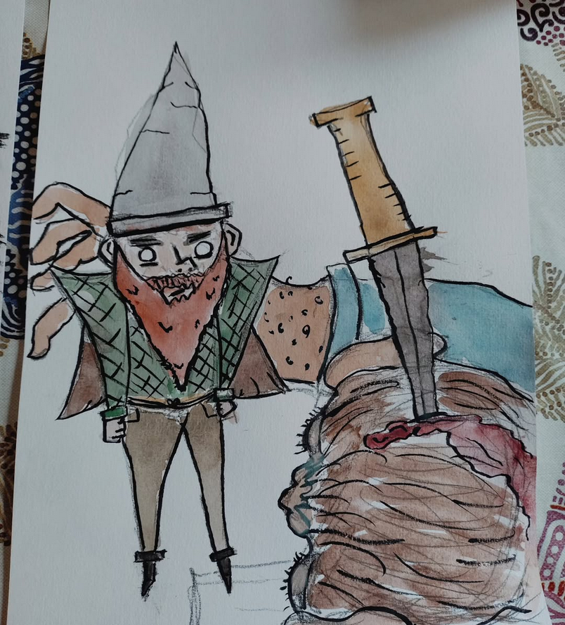werwr_wrwer's tweet photo. #gnome #vättar #hustomte #gårdstomte #folktro #folklore #konst #akvarell #sweden #sverige #sägner #svenskfolktro #watercolor #svenskonst #swedishart #illustration #illustratör #illustratörsverige #illustratorsweden #swedishfolklore #bok #böcker #bokförlag #bokforlag https://t.co/T2oS9CJpxx