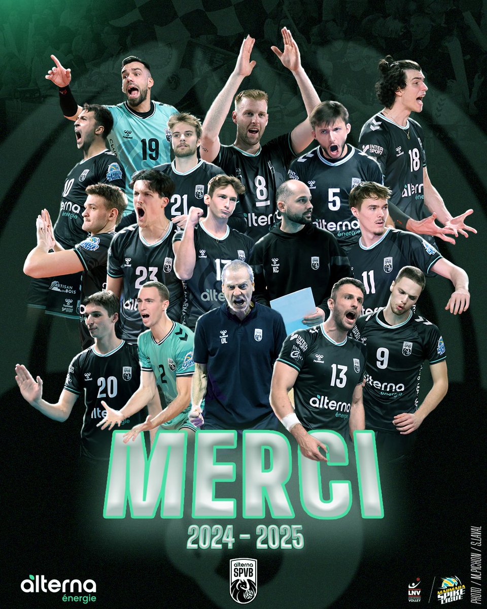 Alterna Stade Poitevin Volley Ball (@alternaspvb) on Twitter photo ððððð ðððð ðððð ð«¶
Au terme dâun ð©ðð«ððšð®ð«ð¬ ð¢ð§ðšð®ðð¥ð¢ððð¥ð, nos blacks sâinclinent à Grenon.
ððð«ðð¢ ðÌ ððšð®ð¬, supporters, bénévoles, partenaires, abonnés pour ce soutien tout au long de cette saison
â«âªð¢ ððððð ðððð ðððð ð«¶
Au terme dâun ð©ðð«ððšð®ð«ð¬ ð¢ð§ðšð®ðð¥ð¢ððð¥ð, nos blacks sâinclinent à Grenon.
ððð«ðð¢ ðÌ ððšð®ð¬, supporters, bénévoles, partenaires, abonnés pour ce soutien tout au long de cette saison
â«âªð¢