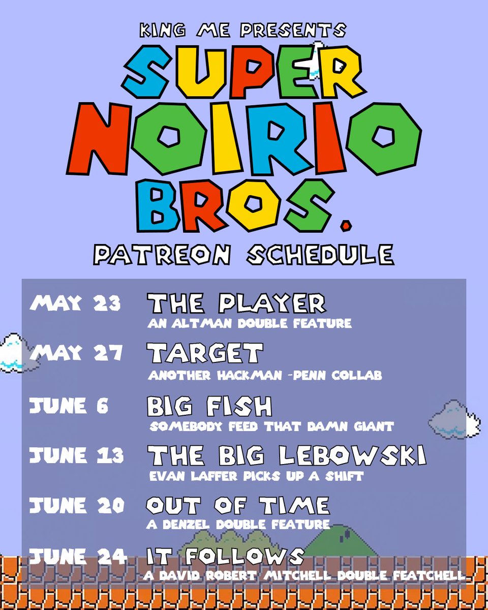 King Me Presents: SUPER NOIRIO BROS. tweet media