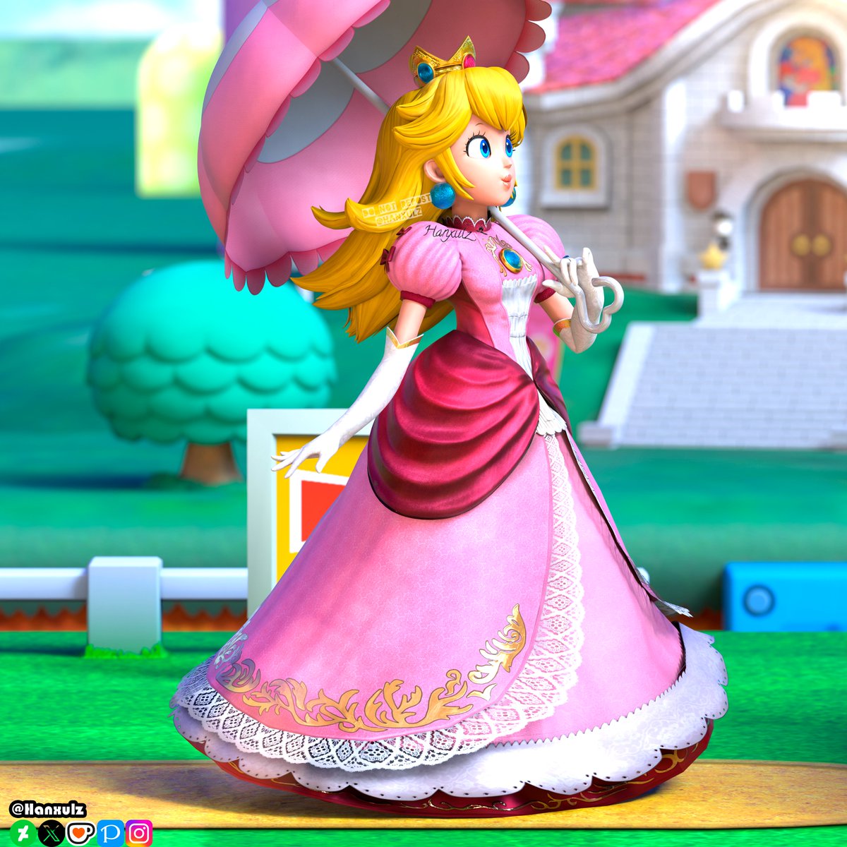 Peach's Sunday walk.

Render Commission by: <a href="/rhinowrek9977/">redreaper9977</a>