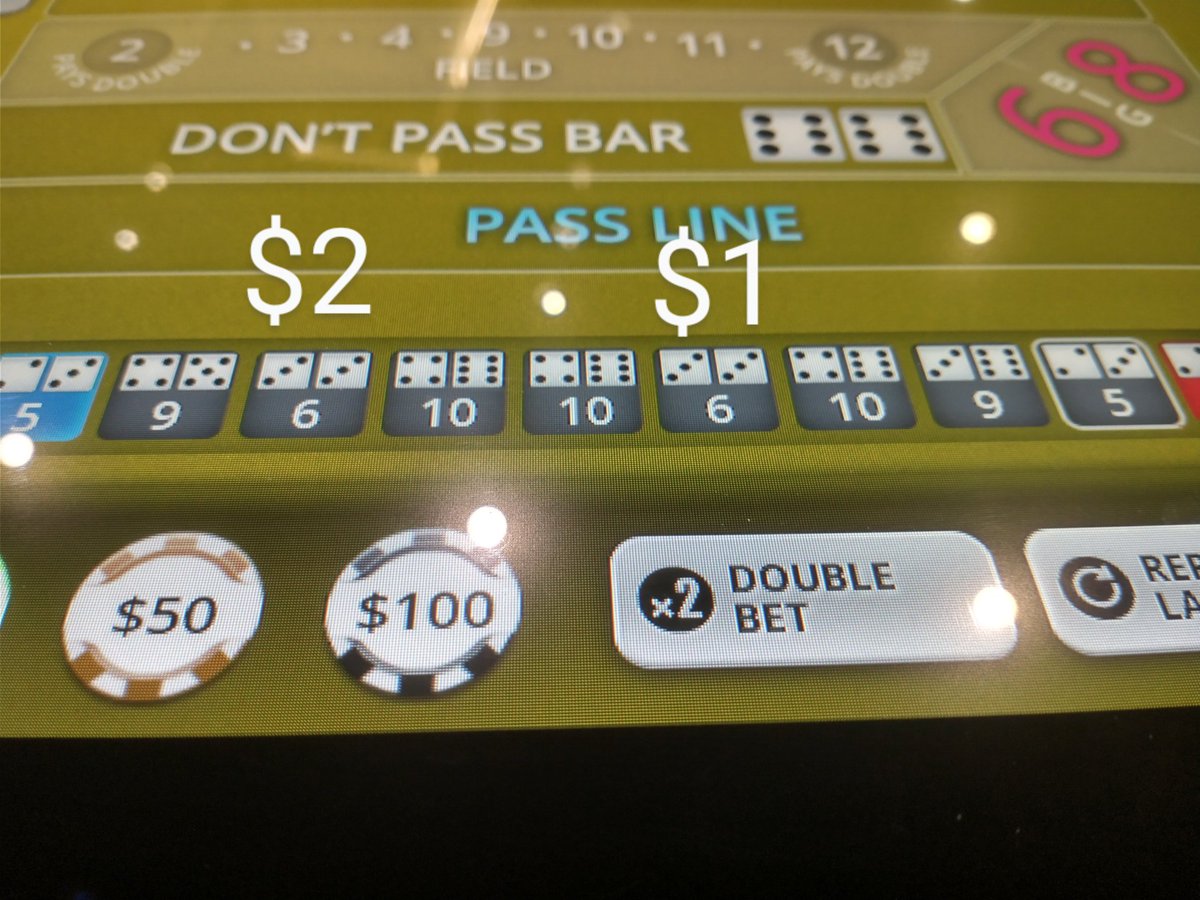 pokerluckbox's tweet image. Today at the casino I had $1 on the hard six and when it rolled I pressed it to $2 and it hit again! #ChaChing
