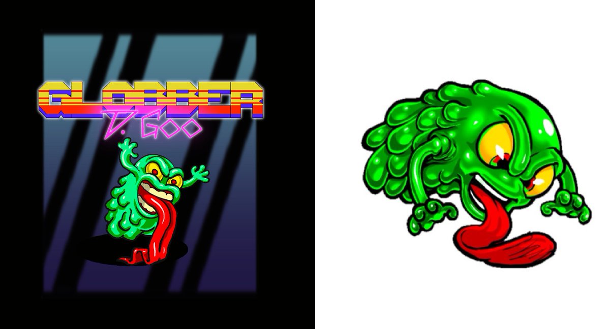 TroubleMakersCC's tweet photo. From swamp lump to full-on sludge goblin—here’s how Globbler evolved!

Left: Early concept – kind of gross.
 Right: Final form – dangerously gross.

Toilets tremble. Campers cry. He’s never been slimier.

Which version haunts your dreams more?
#TroubleMakersGame #characterdesign  #WIP  #indiedev  #indiegame
