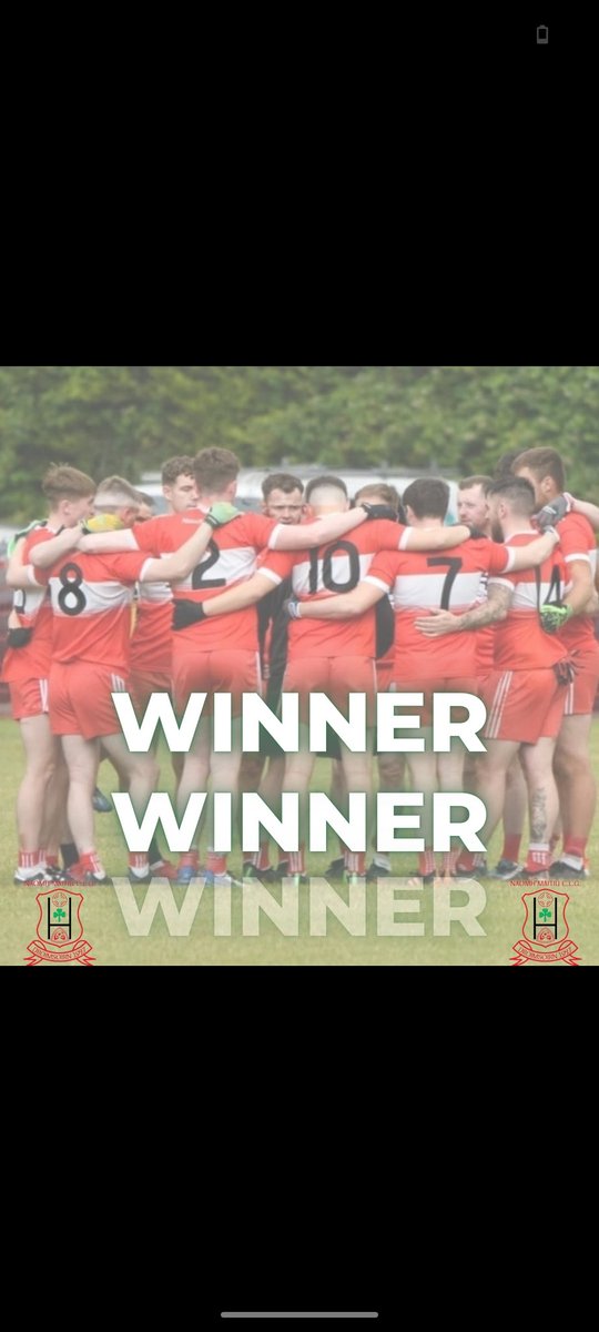 🔴⚪ Senior Football 🔴⚪

FULL TIME SCORE 

🔴⚪Drumsurn 4.10

🟢🟡 Desertmartin 1.17

Well done to players and management 👏