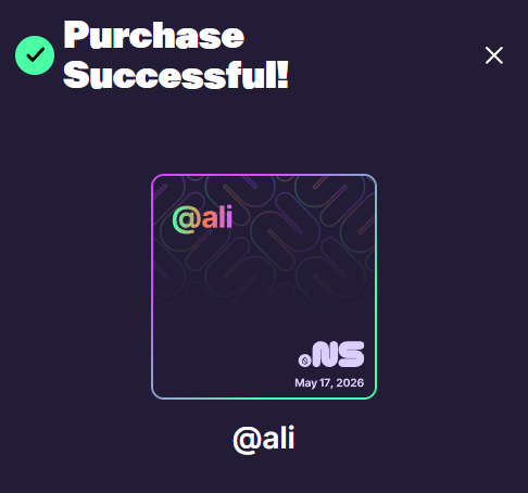 I've been waiting for this for a long time. I finally got my real name in Sui 💧