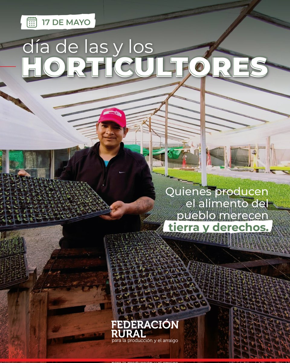 Saludos a nuestras compañeras y compañeros horticultores, quienes de sol a sol y con gran esfuerzo trabajan la tierra, aun en condiciones de explotación y precariedad, para producir el alimento de las familias argentinas.

¡NUESTRO TRABAJO ES EL ALIMENTO DEL PUEBLO!