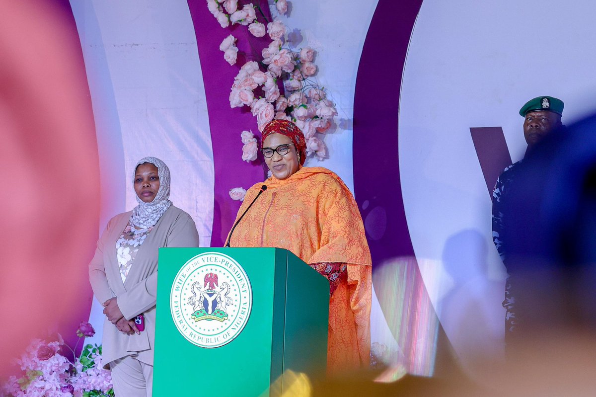 KwapchiB's tweet photo. The Wife of the Vice President, Hajiya Nana Shettima, attends the 2025 WODDI Inspiring Women Summit hosted by Dr. Nkechi Rochas Okorocha , Founder of Women of Divine Destiny Initiative (WODDI).The Event took place at AIB event Center Abuja https://t.co/l4bzLZTC9l
