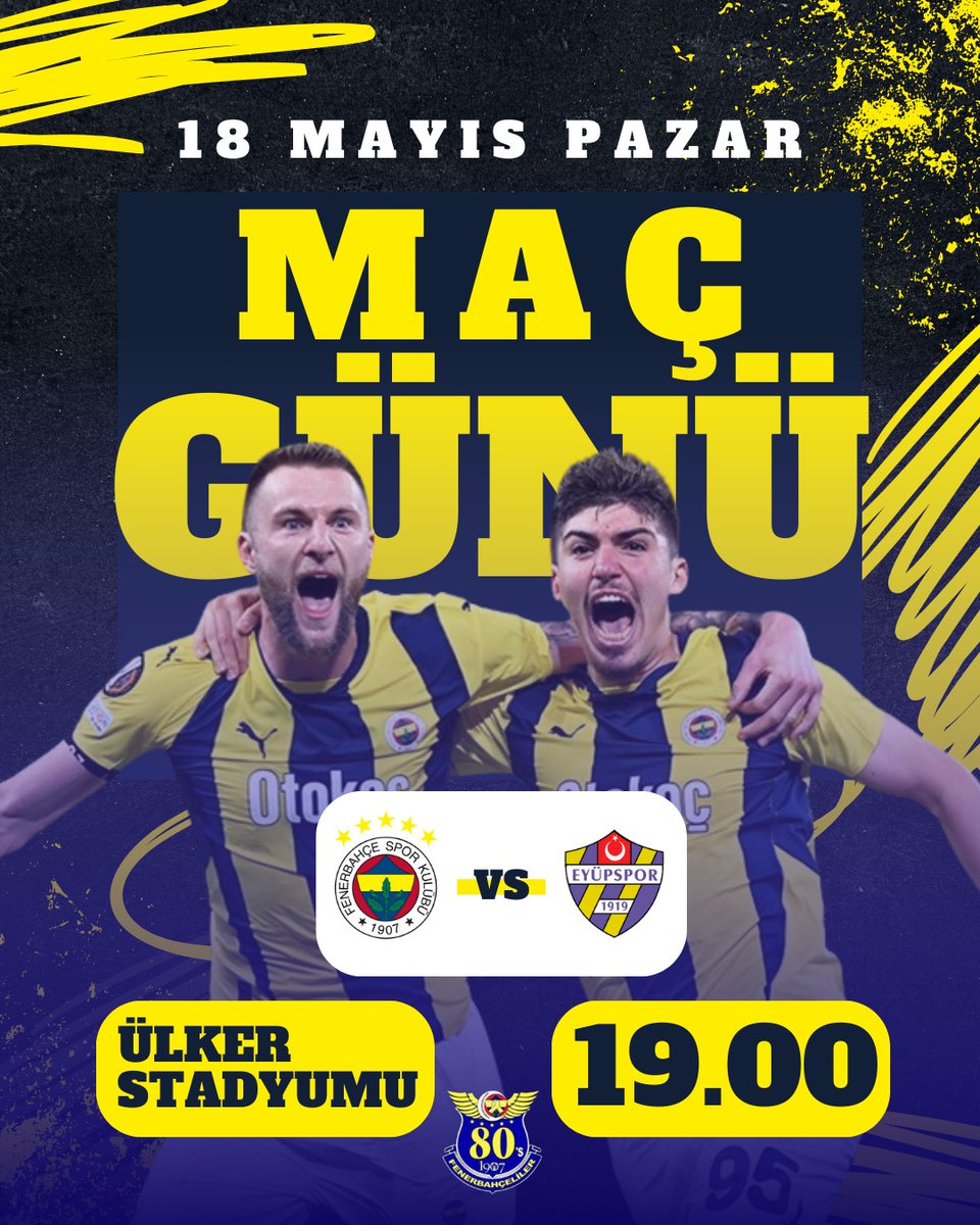 🆚 ikas Eyüpspor    
🗓 18 Mayıs Pazar   
🕖 19.00 
🏟 <a href="/ulkerstadyumu/">Ülker Stadyumu</a>
<a href="/80s_Genctayfa/">80s_genctayfa</a> <a href="/Fenerbahce/">Fenerbahçe SK</a> <a href="/80sRamazan/">Ramazan Çetinkaya..Fenerbahçeliler</a>