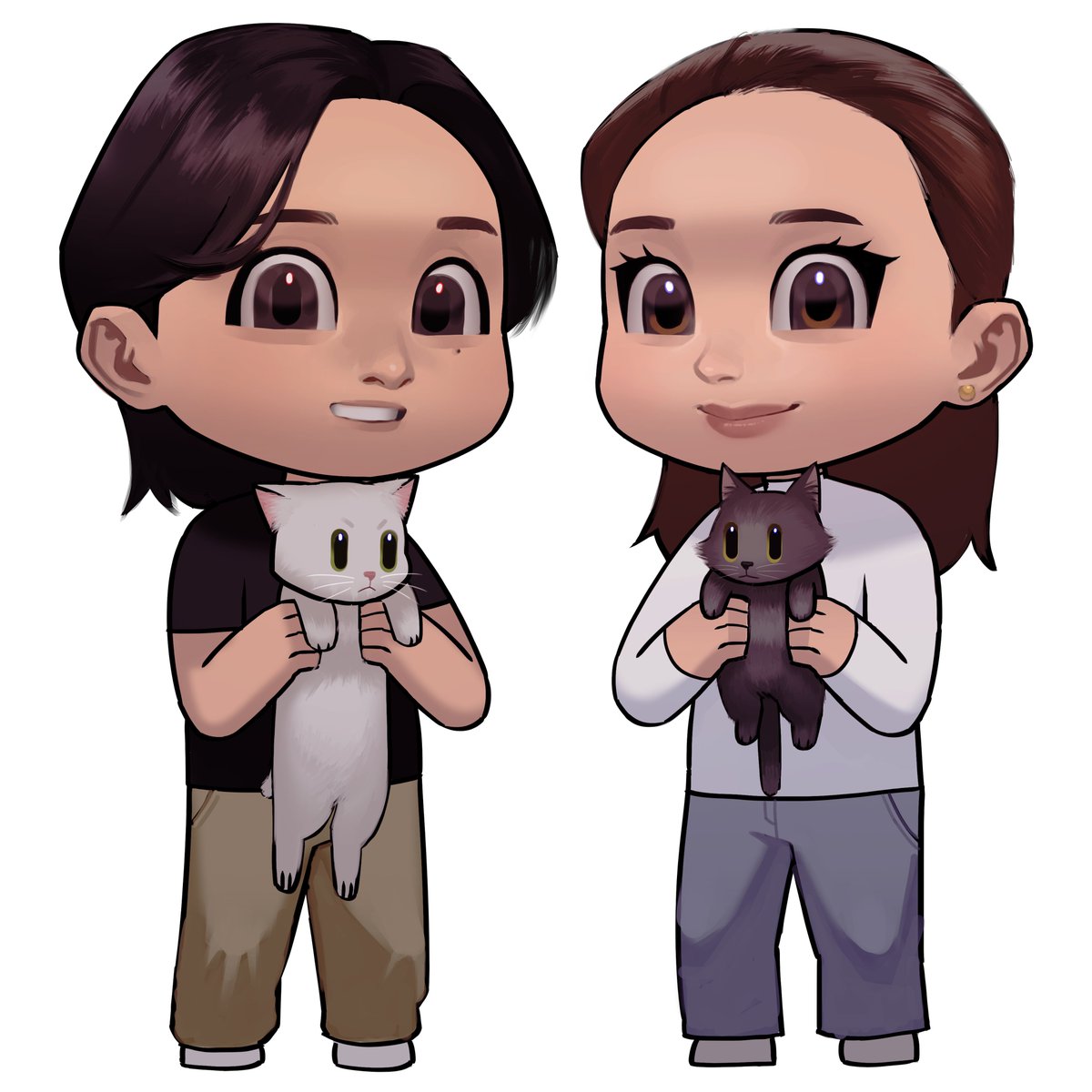 tntn_draws's tweet photo. 🐱🤍🖤 https://t.co/yTr236oaFM