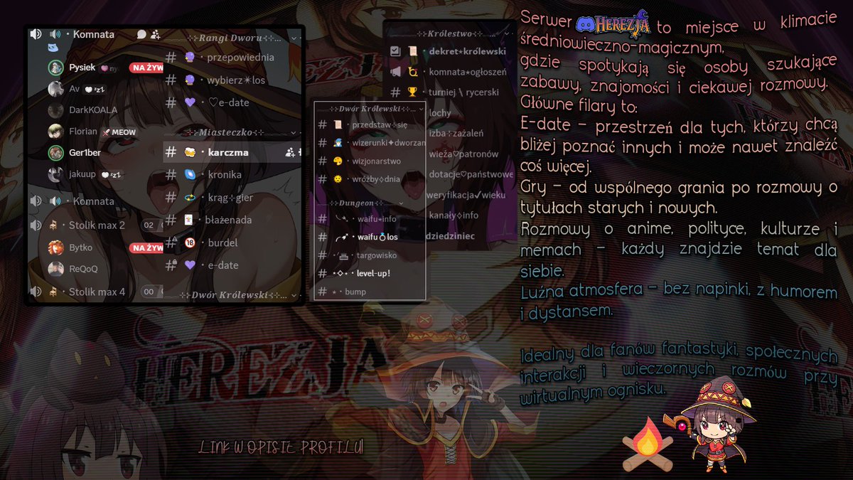 herezjadiscord's tweet photo. ｡°✩ Zapraszamy na serwer Discord - HEREZJA - będzie nam bardzo miło! :3 
 ----- ⋆ 
✨ https://t.co/ouhS36Iqj4 ✨
------------------------------------------
#discord #serwer #polska #herezja https://t.co/kpqGyelvCH