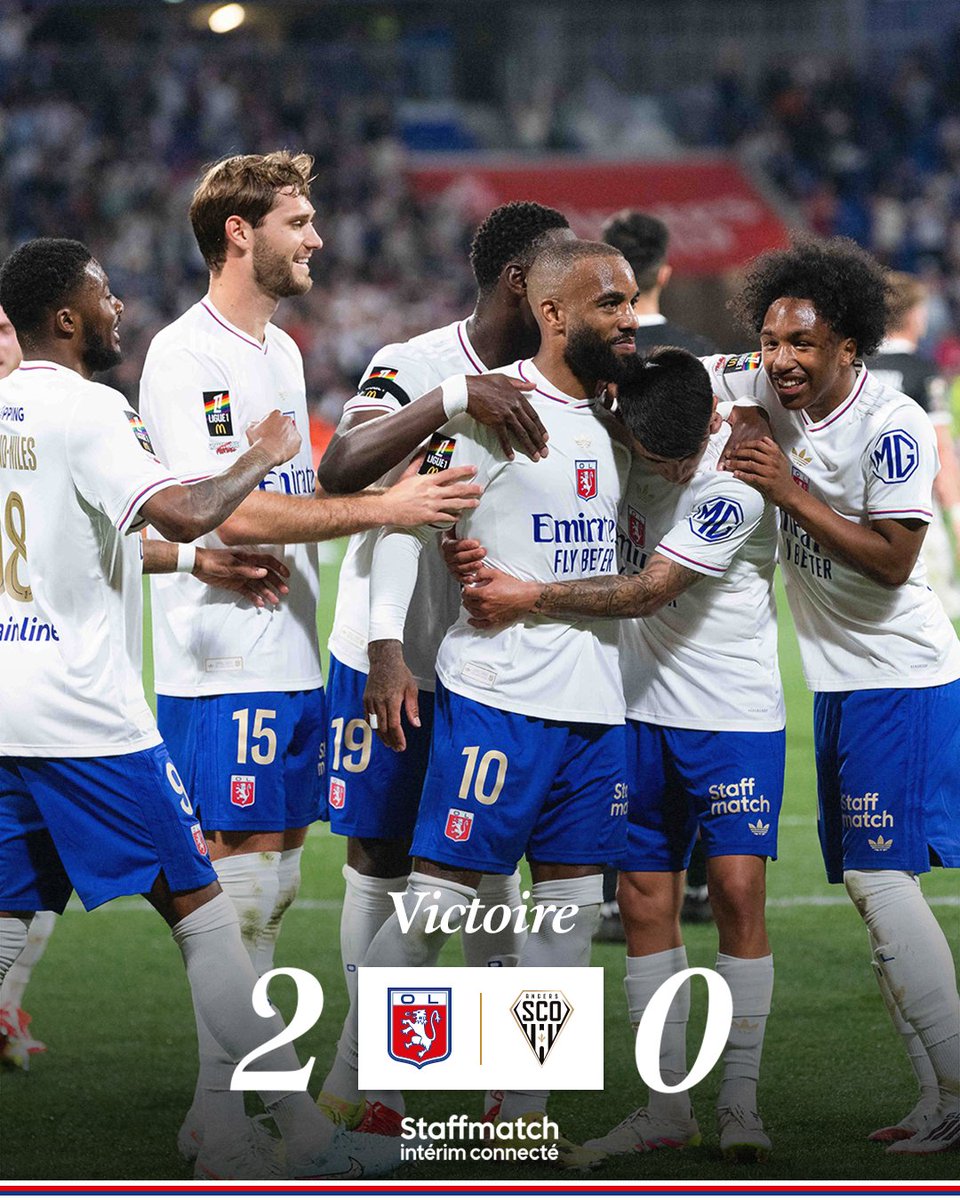 Olympique Lyonnais (@ol) on Twitter photo Une victoire pour clôturer cette saison 💪🔥
Grâce à un doublé du Général Alexandre Lacazette, nos Gones s'imposent lors de cette dernière journée de <a href="/Ligue1/">Ligue 1 McDonald's</a> 2024-2025 👊🔴🔵
2-0 #OLSCO Une victoire pour clôturer cette saison 💪🔥
Grâce à un doublé du Général Alexandre Lacazette, nos Gones s'imposent lors de cette dernière journée de <a href="/Ligue1/">Ligue 1 McDonald's</a> 2024-2025 👊🔴🔵
2-0 #OLSCO