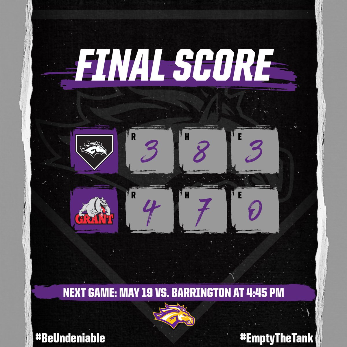 Rolling Meadows Baseball (@rmhs_base) on Twitter photo Mustangs (20-12) drop another close one 4-3 to Grant. Offensive miscues in the 7th, and timely defensive mistakes throughout the game that put us in a tough spot to be successful.
<a href="/cameron_wachtel/">Cameron Wachtel</a>: 3IP, 1ER, 4K
<a href="/RSchneids4/">Ryan Schneider</a>: 3-3, 2-2B, RBI, HBP
Stankiewicz & Savino each w/ RBI Mustangs (20-12) drop another close one 4-3 to Grant. Offensive miscues in the 7th, and timely defensive mistakes throughout the game that put us in a tough spot to be successful.
<a href="/cameron_wachtel/">Cameron Wachtel</a>: 3IP, 1ER, 4K
<a href="/RSchneids4/">Ryan Schneider</a>: 3-3, 2-2B, RBI, HBP
Stankiewicz & Savino each w/ RBI