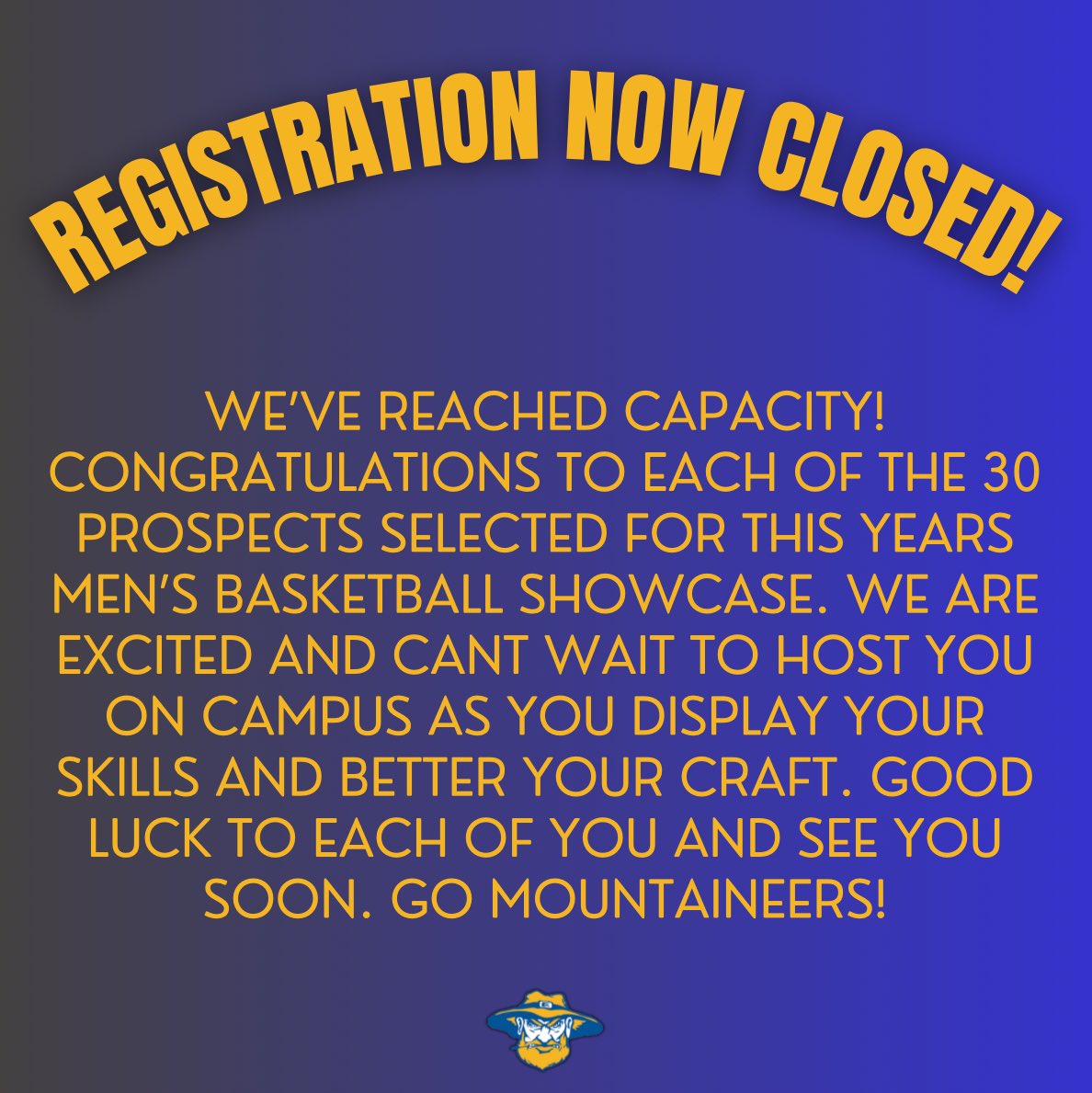 🚨 Showcase Update 🚨

We reached capacity! We’re extremely excited to have the selected Top 30 students-athletes join us on our campus, May 24th,  to show us their talents while competing at a high-level! 🏀 #EOSCHoops