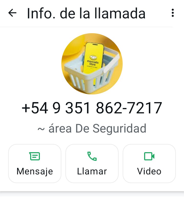 EdgarB1982's tweet photo. Me llamaron del área de seguridad de @ML_Argentina Es un intento de estafa? https://t.co/NaZGpCKr2X