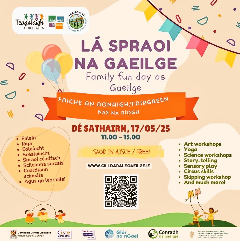 ColmKennyGreen's tweet image. #Naas #Fairgreen was busy in the 🌞 today. The #LáSpraoiNaGaeilge hosted comedy, science & spraoi. A sombre note struck by the Ocras Mór #thegreatfamine march which reverberates still today as we witness again colonial oppression in #Gaza with mass starvation @NaasBall @kfmradio