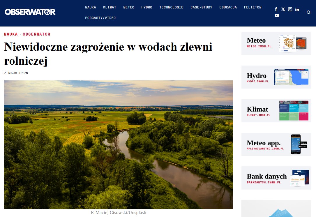 IMGWmeteo's tweet image. Benzotriazole, powszechnie wykorzystywane do spowalniania procesu korozji w przemyśle motoryzacyjnym, lotniczym i chemicznym, stają się w ostatnim czasie mikrozanieczyszczeniem coraz częściej obecnym w środowisku wodnym.
➡️obserwator.imgw.pl/2025/05/07/nie…

#IMGWmeteo #Obserwator