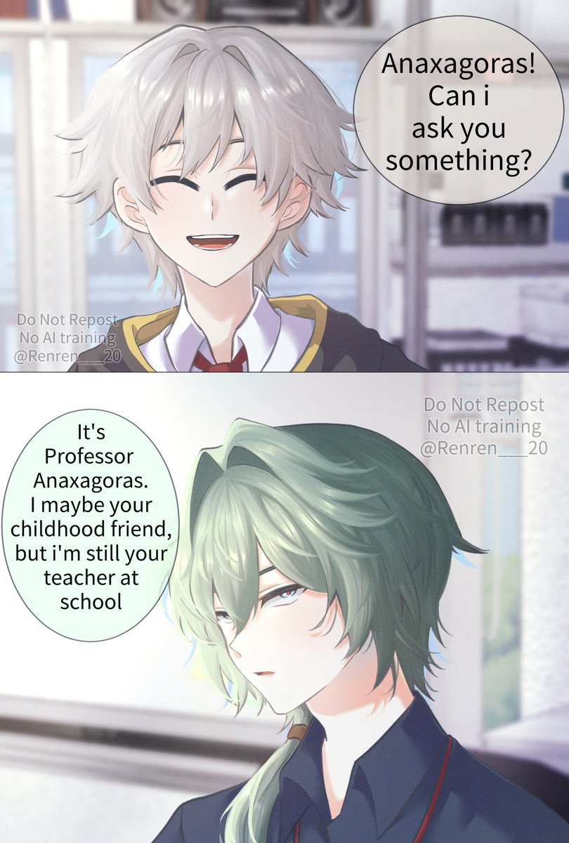 Can you explain?  |  Highschool AU

Anaxagoras x Caelus

#HonkaiStarRail 