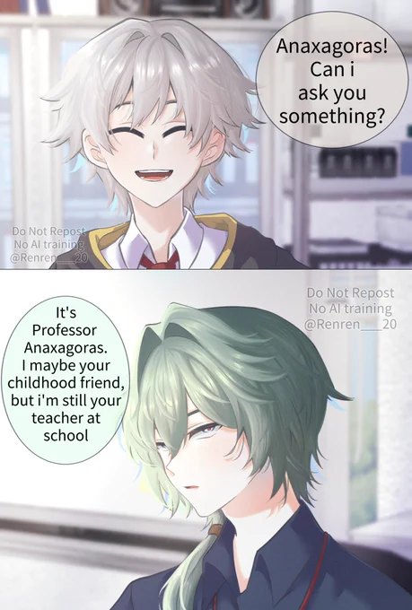 Can you explain?  |  Highschool AU

Anaxagoras x Caelus

#HonkaiStarRail 