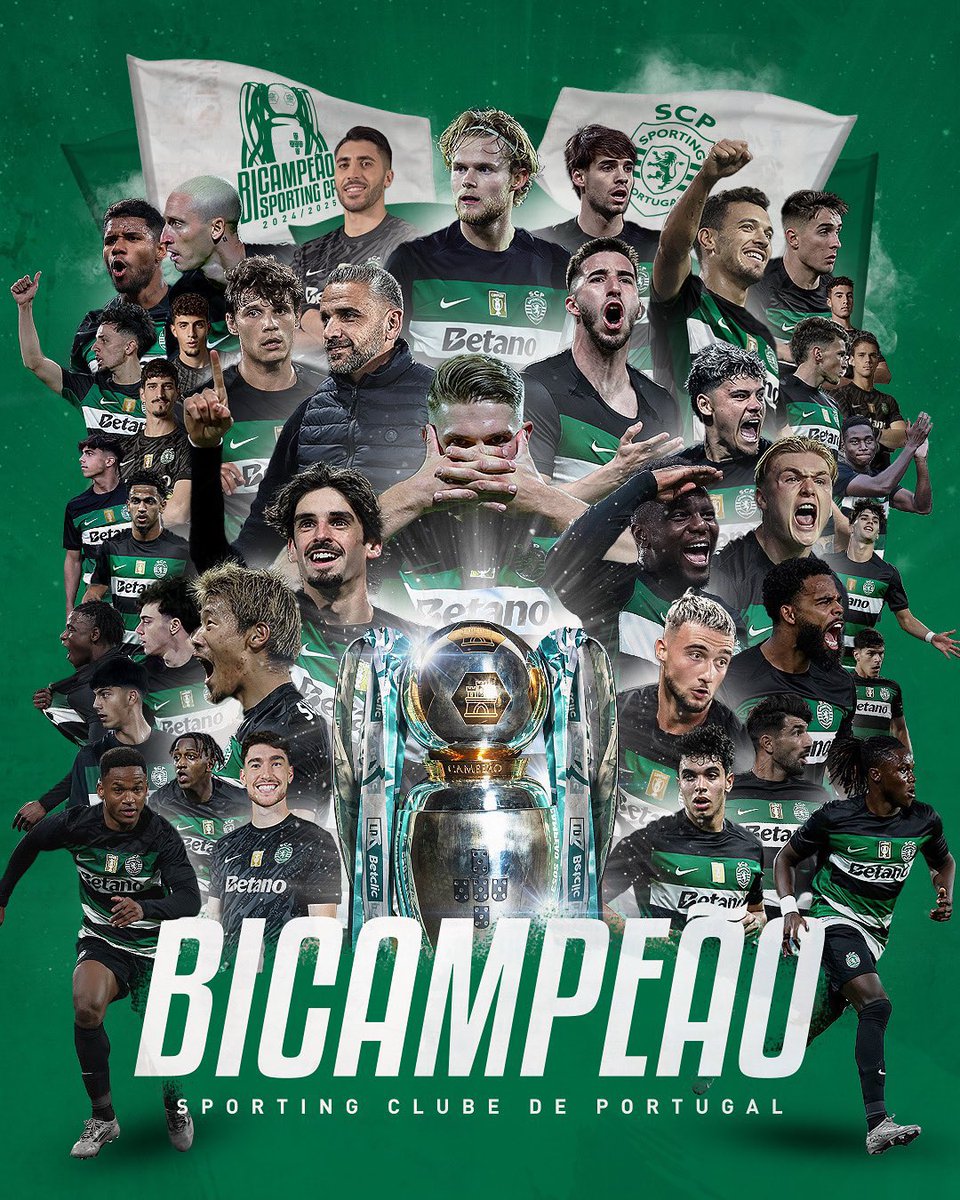 STATSports (@statsports) on Twitter photo An incredible day/week/season topped off again. <a href="/SportingCP/">Sporting CP 🏆🏆</a> are crowned champions of Portugal…. Again! 🏆🏆🏆
Massive congrats <a href="/TavaresFranc/">FranciscoTav</a> An incredible day/week/season topped off again. <a href="/SportingCP/">Sporting CP 🏆🏆</a> are crowned champions of Portugal…. Again! 🏆🏆🏆
Massive congrats <a href="/TavaresFranc/">FranciscoTav</a>