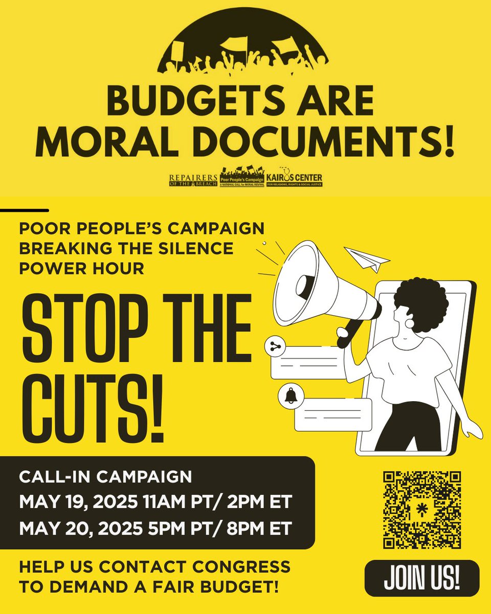 New virtual opportunity to join the National Field Team this Monday &amp; Tuesday for another national training as we coordinate our call-in campaign to our elected leaders in Congress and demand a moral budget. Join us! 

#PoorPeoplesCampaign #CaliforniaPPC #FightPovertyNotThePoor