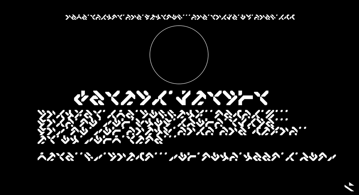 Billain's tweet photo. 1/ 
My 2011 font creation that will create gazillions of posters and designs and my logo negative space in the lower right corner.

This is one of my invented font that was used and utilized as a member of Antireal. It was private and never shared for others to use/personal. https://t.co/dFDUNdwvVU