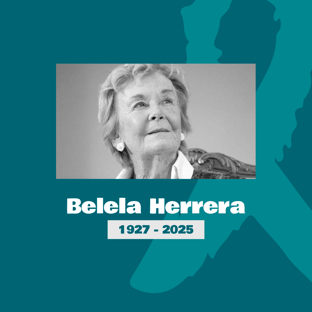 Nuestras condolencias por⁣
el fallecimiento de Belela Herrera, ⁣
quien siempre con una gran calidez⁣
y humildad fue una referente en la defensa⁣
de los Derechos Humanos.⁣
 ⁣
Por su compromiso y lucha,⁣
la recordaremos con⁣
afecto y respeto.⁣