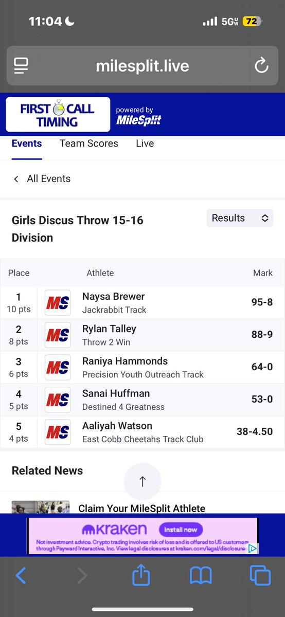rylan_track2009's tweet photo. Taking home gold in javelin with a throw of 99.1 feet and silver in discus with a throw of 88.9 feet! not my prs but a great way to start off summer season! #throw2win #javelin #uncommitted #discus #throwing #classof27 https://t.co/SIbhpOwqWh