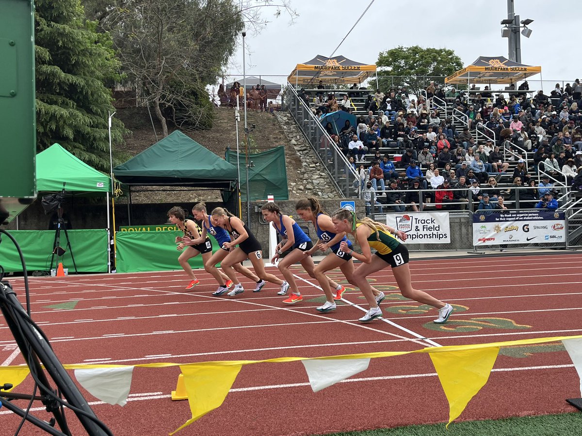 CIF Finals is on at home. Jenna Murray finished 8th with a 5:04.86 in 1600m, another PR. Boys 4x100 and Gianna Gonzalez (LJ) also finished 8th.