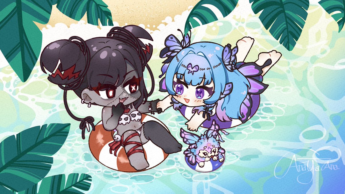 Juju Vendolletta🔪🧸 voodoo doll vtuber (@vendolletta) on Twitter photo Operation beach date: Failed.
-Tried to hex a seagull.
-Summoned crab army instead.
-Rescued by emotional support butterfly <a href="/itsAuroraAzure/">Aurora 🦋 ʚ Sugarleaf ɞ</a> 🦋
🎨: <a href="/AnayaAna96/">Ana ya ana Open to artmoots</a> Operation beach date: Failed.
-Tried to hex a seagull.
-Summoned crab army instead.
-Rescued by emotional support butterfly <a href="/itsAuroraAzure/">Aurora 🦋 ʚ Sugarleaf ɞ</a> 🦋
🎨: <a href="/AnayaAna96/">Ana ya ana Open to artmoots</a>