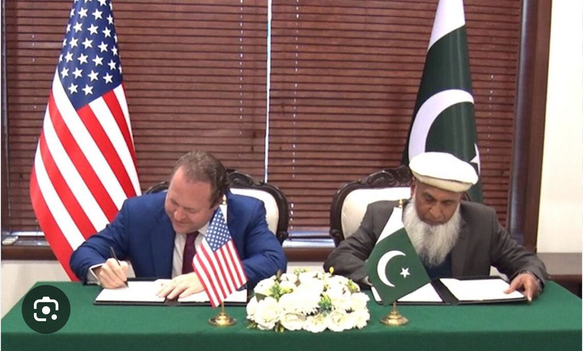fadedtune_m's tweet photo. Since January, Donald Trump Jr. and Witkoff Jr. have been aggressively pursuing deals in Pakistan—spanning raw minerals, crypto ventures, and real estate.

In April, the Acting Assistant Secretary of State for South and Central Asia visited Pakistan under the guise of “anti-terrorism” cooperation, but raw mineral deals were reportedly on the table. Around the same time, members of the Congressional Pakistan Caucus, along with Jesse Jackson Jr., toured Pakistan, including Kartarpur and Pakistan-occupied Jammu & Kashmir, lavishing praise on Islamabad—just two days before the Pahalgam attack.

Meanwhile, the CIA Director held a discreet meeting with the DG ISPR on the sidelines of the Munich Security Conference.

One hopes the Indian government is connecting the dots.