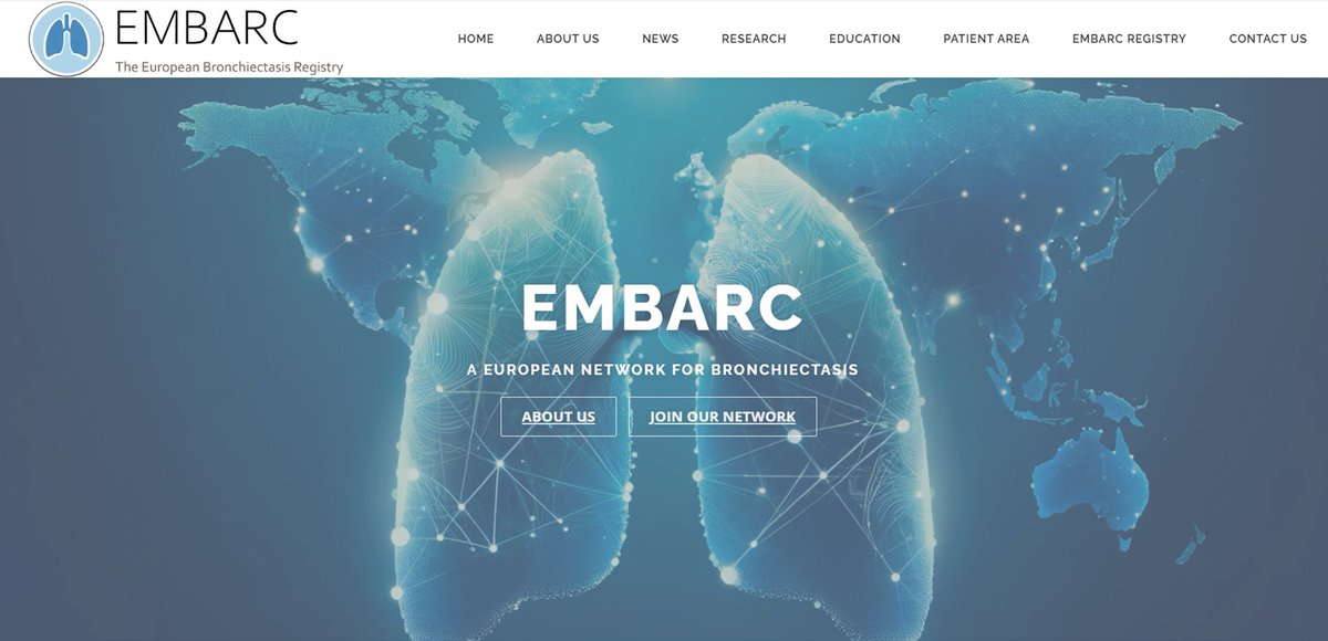 James D Chalmers (@profjdchalmers) on Twitter photo The new <a href="/EMBARCnetwork/">EMBARC</a> bronchiectasis website is live
Join us for bronchiectasis news, information and take part in a fantastic community
bronchiectasis.net/news/
Join us also on Linkedin- linkedin.com/company/embarc…
<a href="/AlibertiStefano/">Stefano Aliberti</a> <a href="/Kara1972/">Kara Robertson</a> <a href="/EuroRespSoc/">ERS</a> <a href="/EuropeanLung/">European Lung Foundation</a> The new <a href="/EMBARCnetwork/">EMBARC</a> bronchiectasis website is live
Join us for bronchiectasis news, information and take part in a fantastic community
bronchiectasis.net/news/
Join us also on Linkedin- linkedin.com/company/embarc…
<a href="/AlibertiStefano/">Stefano Aliberti</a> <a href="/Kara1972/">Kara Robertson</a> <a href="/EuroRespSoc/">ERS</a> <a href="/EuropeanLung/">European Lung Foundation</a>