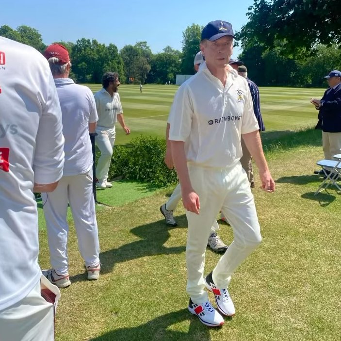 FanFunDamian's tweet photo. Damian Lewis played in the annual 'The Authors vs The Actors' cricket match. Find out which team won and view more photos here: https://t.co/CIWAM9gT5h #DamianLewis #cricket #TheAuthors #TheActors #AuthorsCC #ActorsCC #TheAuthorsvsTheActors https://t.co/gJf6FxCnzY