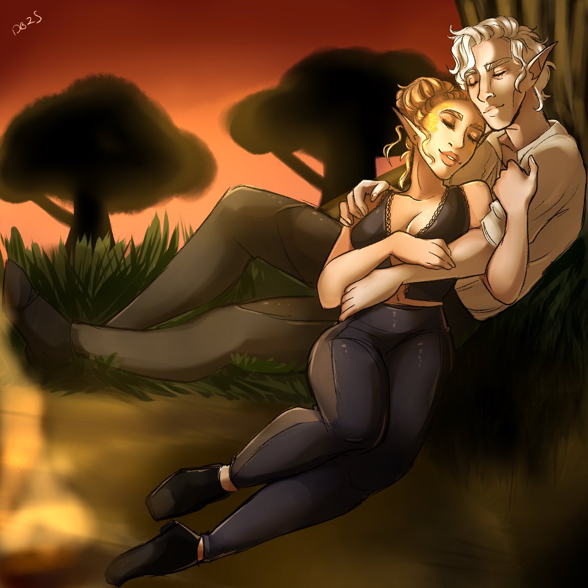 epgs30's tweet photo. #TAVQOTD Show us your Tav/Durge Ship art.

Here’s a few lovely pieces of my Claire and Astarion:

1 and 2 by @RozeLunar 
3 by @Wiksa_23 
4 by @Drawbabycrybaby https://t.co/O0jgzEzqin