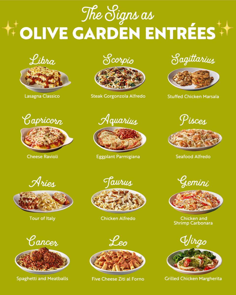 Which entree is written in the stars for you? 💫