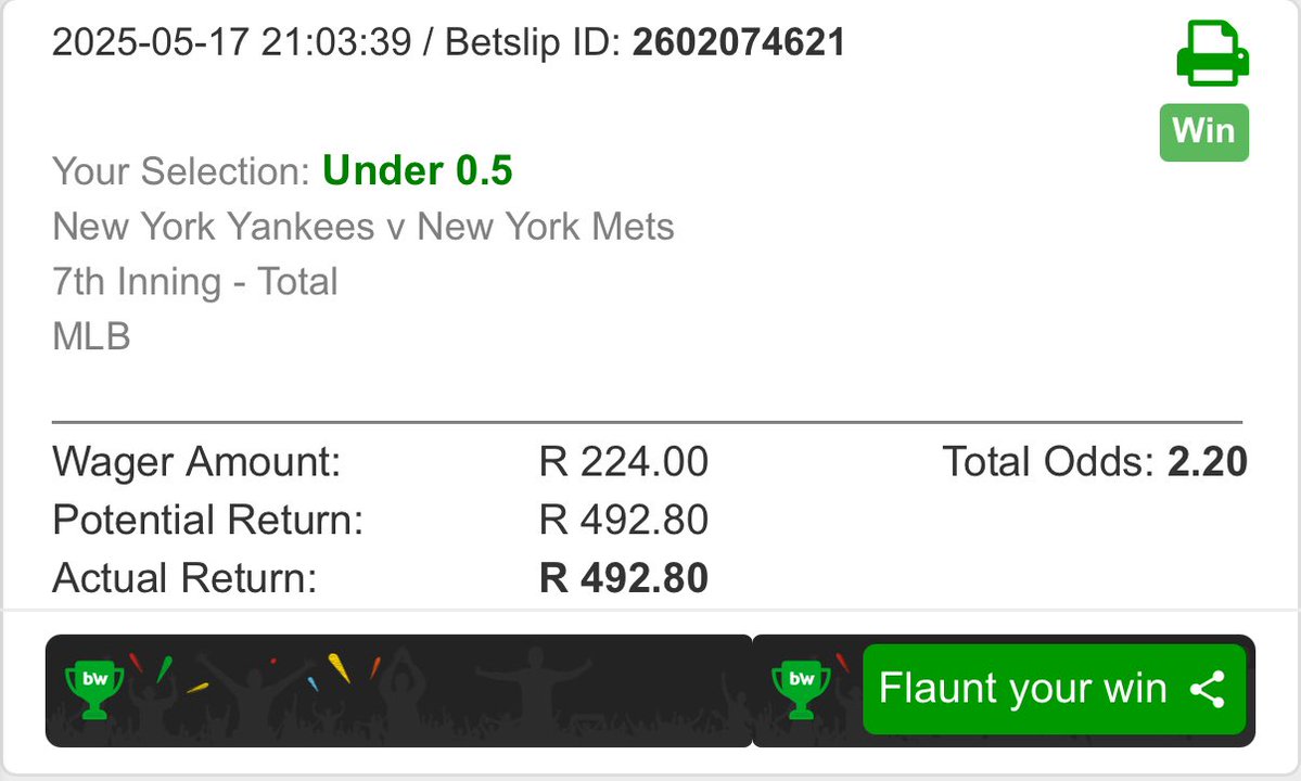 betwaymr200's tweet image. The baseball did continue to treat us well after our boom⚾️🧨
Will upload the train for everyone to follow that we have for the end🚂
#mlb #baseball #picks #bettingpicks #betway